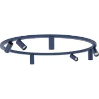Licht-Erlebnisse Spot Metall Aluminium GU10 rund Ø 93 cm verstellbar Marineblau Modern Lampe