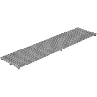 MEA Gitterrost Auflage genoppt - Gitterrostauflage mit Rutschhemmung 800x200 mm