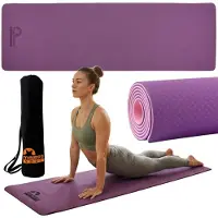 Sarcia.eu Violette Yogamatte – rutschfest und wasserabweisend, 183 × 61 × 0,6 cm, inkl. Tragetasche für Fitness und Yoga