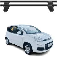 Menabo Dachträger Grundtäger für Fiat Panda 2012-2025 75kg Alu Schwarz 2 tlg