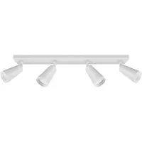Licht-Erlebnisse Deckenspot Aluminium GU10 verstellbar Weiß 4-flammig länglich Deckenstrahler