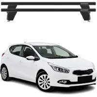 Menabo Dachträger Grundtäger für Kia Ceed 2012-2018 75kg Aluminium Schwarz 2 tlg