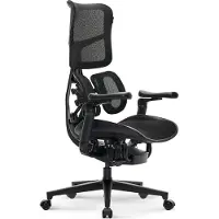 Yumisu Ergonomischer Bürostuhl, Gaming, anpassbar, 1010 ERGO Schwarz