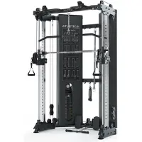 ATLETICA X-Pollux | Training ohne Hantelscheiben | Functional Trainer mit Steckgewichten | sehr platzsparend