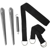 Proplus Sturmsicherung Wohnwagen 12,5 M mit 2 x Stahlhering, 1 x Spannfeder Abspannset