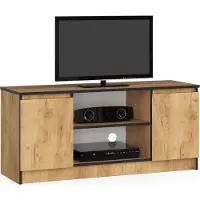 Akord Furniture Factory OP0LRTV120CRA, Eiche, 2 Regale, Matt, 2 Tür(en), 400 mm, 1200 mm