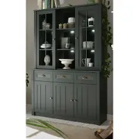 Furn.Design Buffetschrank "Forres" grün Landhaus Buffet mit Stauraum 130 x 196