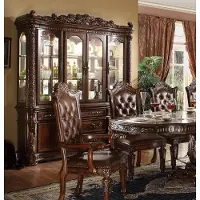 AEA Vitrinen Glas Bar Schrank Haus Barock Schränke Wand Regal Holz Vitrine Möbel neu
