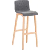 CLP Barhocker Hoover Stoff Natura hellgrau
