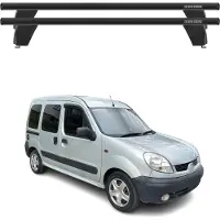 Menabo Dachträger für Renault Kangoo Express 1997-2007 75kg Alu Schwarz 2x
