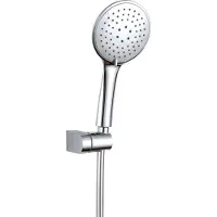 Luzzo Flat Duschset bestehend aus Duschkopf mit Schlauch - Chrom