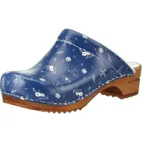 Sanita Selda Open Printed Patent Blue Größe EU 40