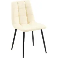CLP Esszimmerstuhl Antibes Kunstleder creme