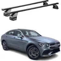 Menabo Stahl Gepäckträger Dachträger für Mercedes GLC C253 2020-25 Schwarz
