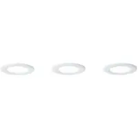 Brilliant 3 x LED Smart Einbauleuchten Tanel Weiß IP44 3 x 5W 1260lm 2700-6500K RGB dimmbar über App/Amazon Alexa