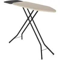 Wasophoogte Bügelbrett – Mit Bügelbrett-Dampfgenerator-Plateau – 122x43 cm – Robust und stabil – Höhenverstellbar – s Bügelerlebnis – Farbe: Beige