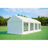 Pártystany-Jičín s.r.o. Partyzelt 3x8m - PVC PREMIUM Feuerfest - Weiß