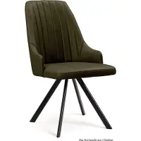 58 aufm Kessel Esszimmerstuhl drehbar (4er-Set) Devyn 52x91x60 Schwarz/Khaki