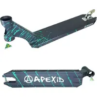 Apex Pro Stunt-Scooter Deck 580 (49cm) Splash grau/türkis
