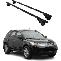 Omtec Dachträger Grundtäger für Nissan Murano 2002-2007 75kg Metall Schwarz 2 tlg