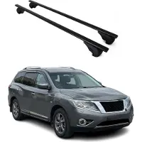 Omac Dachträger Grundtäger für Nissan Pathfinder 2013-2025 75kg Metall Schwarz 2 tlg