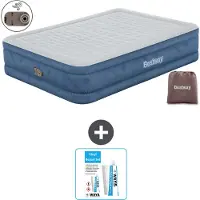 Bestway Luftmatratze - 2-Personen - 152 x 203 x 46 cm - Grau - Inklusive Zubehör