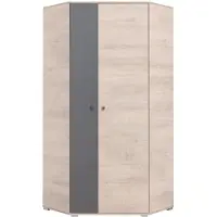 Masseno Drehtürenschrank RAVENNA 90/190/90cm 2-türig Eichefarben