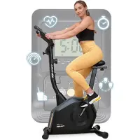 Hop-Sport Heimtrainer Fahrrad HS-4000H mit LCD-Display & Pulsmessung, 16 Widerstandsstufen, vertikale & horizontale Sitzverstellung, bis 125 kg