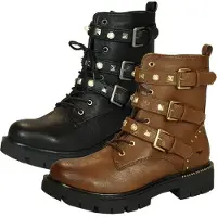 Mustang Damen Schnürboots Stiefeletten 1360-506, Größe:38 EU, Farbe:Braun