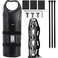 Lixada Fahrrad-Vordergabeltasche, wasserdichte Outdoor-Tasche, 5 l Rennrad-Mountainbike-Reisetasche, Tasche + Rennrad-Taschenhalter