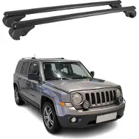 Omac Dachträger für Jeep Patriot 2007-2016 Gepäckträger Grundträger Alu Schwarz 2x