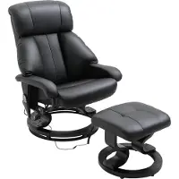 HOMCOM Massagesessel mit Fußhocker, Relaxsessel, Elektrischer Fernsehsessel
