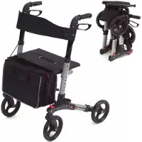 Apex Alu Rollator klappbar Outdoor Leichtgewichtsrollator Gehhilfe Gehwagen 55970