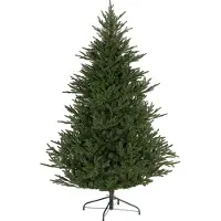 Youjia Weihnachtsbaum 183 cm, realistisches Aussehen, Schnellaufbau, inkl. Ständer, feuersicherer Kunststoff
