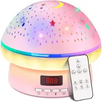 Novzep Kinder Sternenprojektor, 3 Leuchtmodi Kinder Nachtlicht, Kinder Nachttischlampe, Baby Nachtlicht, Kinder 360° Drehbares Nachtlicht, Sternenprojektor
