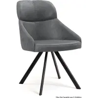 58 aufm Kessel Esszimmerstuhl drehbar (8er-Set) Diann 52x82x63 Schwarz/Grau