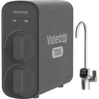 Waterdrop G5P700 Umkehrosmose-Wasserfilter, 700G Fast Flow Umkehrosmose-System, 7-Stufiges RO-Wasserfiltersystem, 2:1 Pure to Drain, Intelligenter LED-Wasserhahn