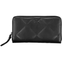 Calvin Klein Elegantes Damenportemonnaie Schwarz mit RFID-Schutz und Reißverschluss