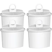 Waterdrop 4 Stück KWF2 SÜD e Filterkartusche, kompatibel mit Braun KWF2, Braun KF560, KF130, KF140, KF550, KF570 Kaffeemaschine