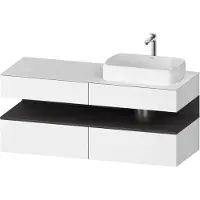 Duravit Waschtischunterschrank Qatego 140x55x60cm, gra m/we m, Pl, Beck. re