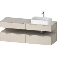 Duravit Waschtischunterschrank Qatego 160x55x60cm, T m/ta m, Pl, B r, Nischenb