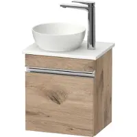 Duravit Sivida Konsolenwaschtischunterbau, Türanschlag rechts, Griffleiste chrom, 400x325x440mm, SV4656R10550000