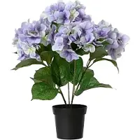 Everlands pot d'hortensia lilas en polyester, ø28 x 46 cm