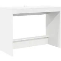 vidaXL Bett-Schreibtisch Weiß Holzwerkstoff 100 x 45 x 75 cm