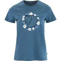 Fjällräven Damen Fjällblomster Fox T-shirt Dawn Blue XS