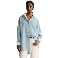 Marc o'polo Marc OPolo DENIM Langarmbluse Streifenbluse loose aus Papertouch Popeline