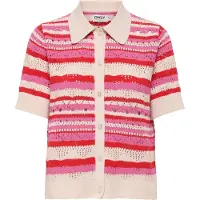 ONLY Strickjacke "ONLLULA POLO S/S CARDIGAN KNT NOOS"
