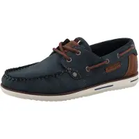 Mustang Herren Mokassin Slipper mit sportlicher Laufsohle 26M0051002, Größe:41 EU, Farbe:Blau