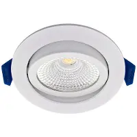 EcoDim ECO-DIM 10079 - LED Einbaustrahler, Zigbee, dimmbar, 6 W, 450 lm, RGBW, rund, we