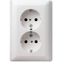 Gira 078303 Schuko-Doppelst.ds. rws-gl